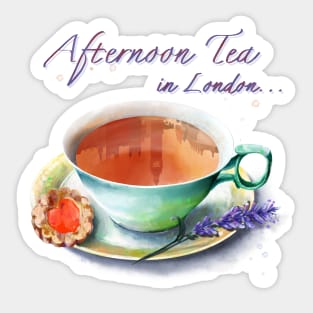 Afternoon tea in London Sticker